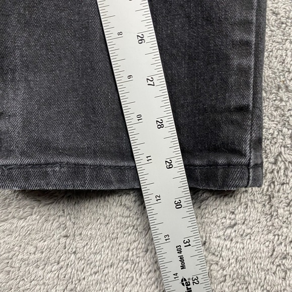 Levis 502 Taper Fit Jeans Mens 32x32 Black Mid Rise - Picture 4 of 5